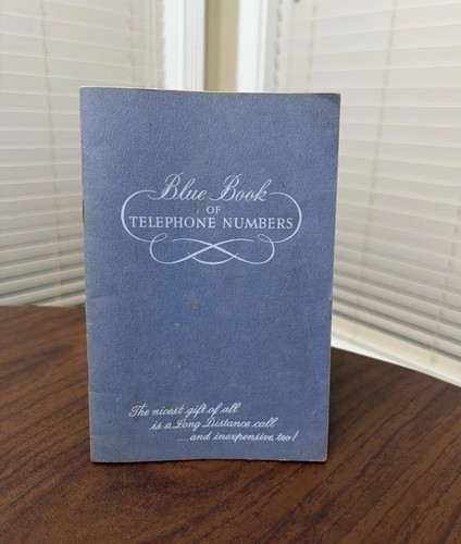Libro blu vintage dei - libro, numeri