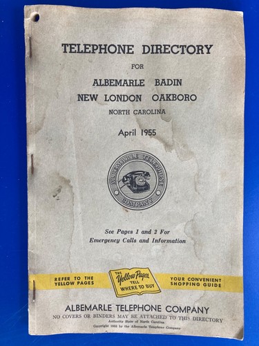 Elenco telefonico epoca 1955 - telefonico, d'epoca